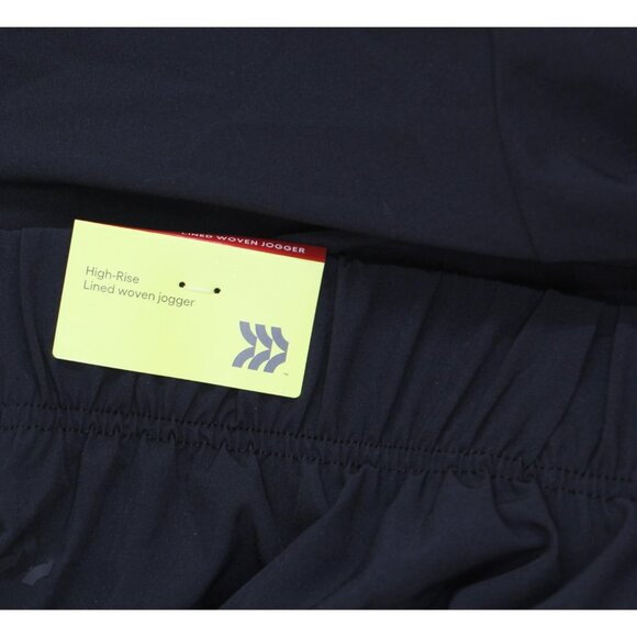 NWT All In Motion Womens High-Rise Winter Woven Lined Joggers 91754551 Black XS - Picture 11 of 11